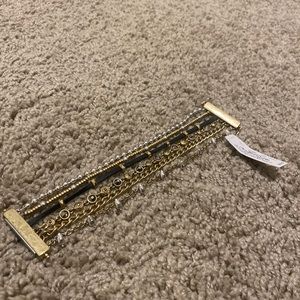 NWT Lucky Brand Gold Silver Magnetic Bracelet